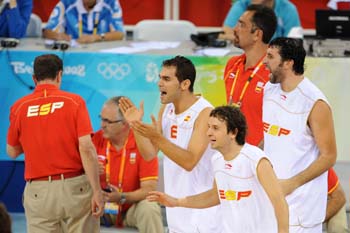 Partido EEUU vs Espana correspondiente a la final de los JJOO Pekin 2008 celebrado en el pabellÃ³n de Wukesong el domingo 24 de Agosto de 2008. (GRUPPO/Peter Parker)