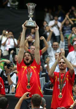 españa CAMPEONA DEL MUNDO DE BALONCESTO
CELEBRACION