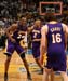 ORLANDO, FL - JUNE 14:  (L-R) Finals MVP kobe Bryant #24, Derek Fisher #2 and Pau Gasol #16 of the Los Angeles Lakers celebrate after they won 99-86 to win the NBA Championship against the Orlando Magic in Game Five of the 2009 NBA Finals at Amway Arena on June 14, 2009 in Orlando, Florida. NOTE TO USER: User expressly acknowledges and agrees that, by downloading and or using this photograph, User is consenting to the terms and conditions of the Getty Images License Agreement. Mandatory Credit: 2009 NBAE  (Photo by Nathaniel S. Butler/NBAE via Getty Images)